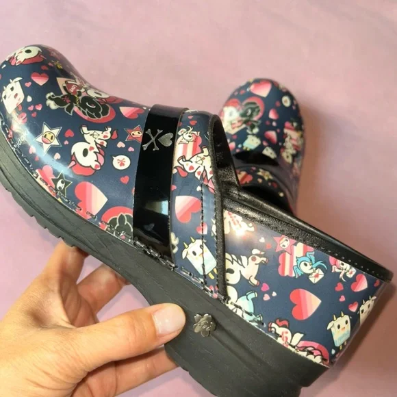 Tokidoki Paramour Kawaii CLOGS Koi by Sanita nursing shoes 38 HTF toki doki - Picture 3 of 6